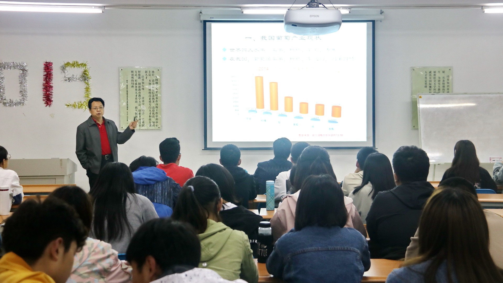 园艺学院王西平教授来新葡的京官网进行宣讲